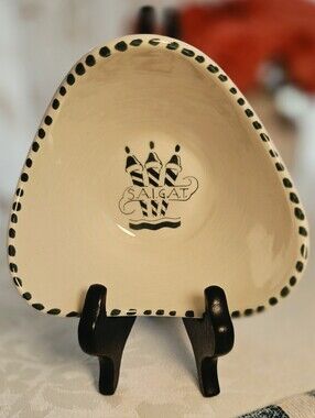 Vintage L. Zortea Bassano Ceramic Dish SAIGAT Venice Hotel Bauer Mid Century